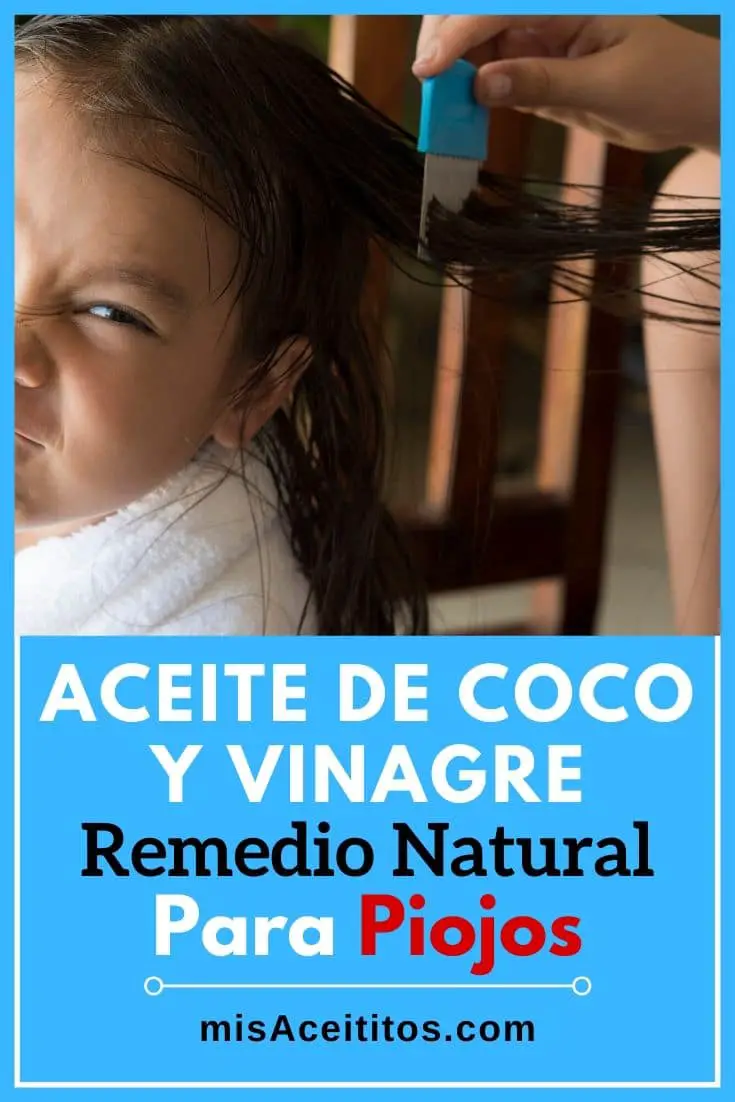 Aceite de Coco con Vinagre de Sidra de Manzana para eliminar los piojos. Un remedio casero muy efectivo.