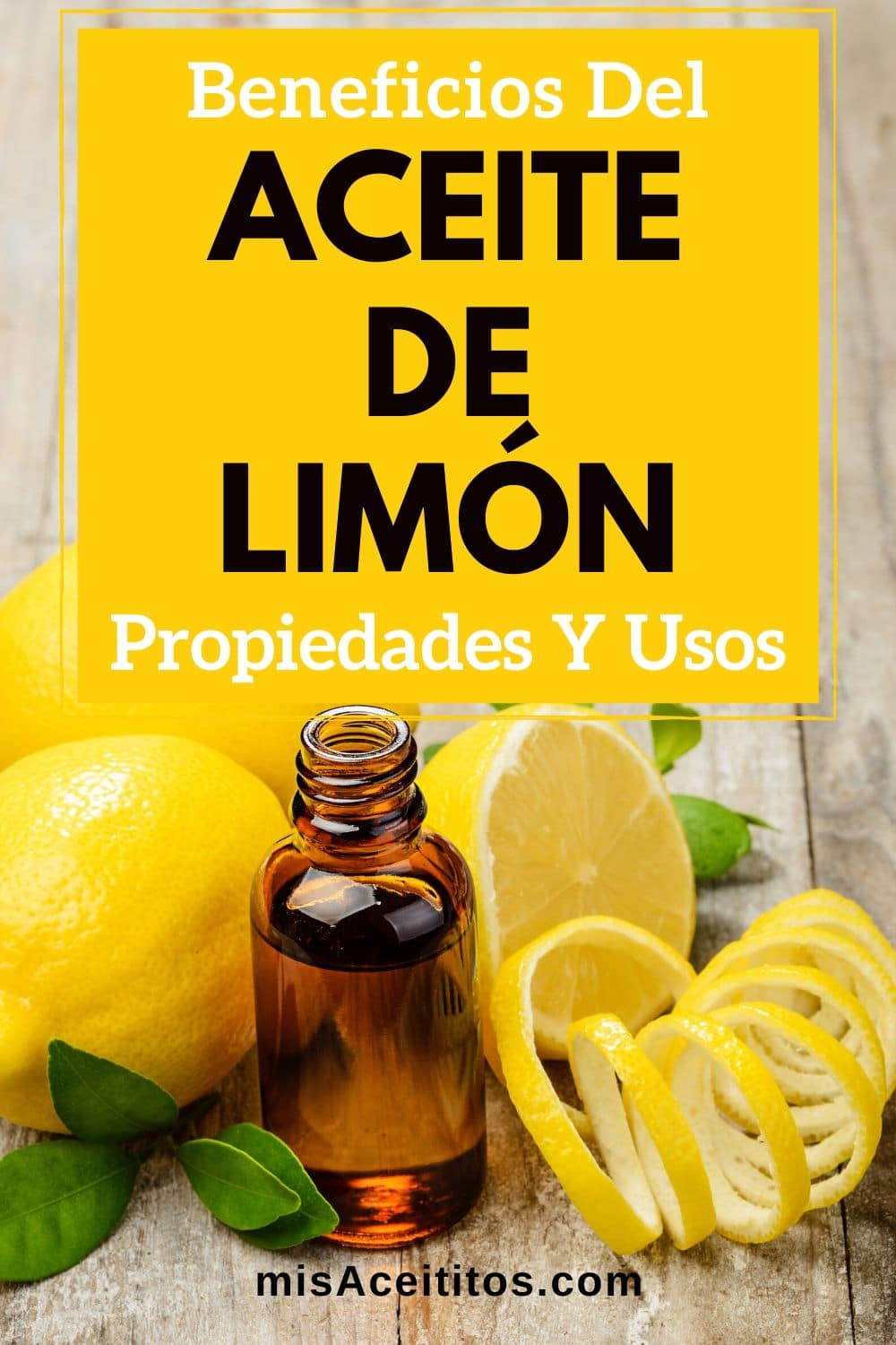 Los beneficios del aceite esencial de limón lo hace ideal para el cabello, la piel y la cara. También mejora el bienestar físico y emocional. En casa limpia y desinfecta.