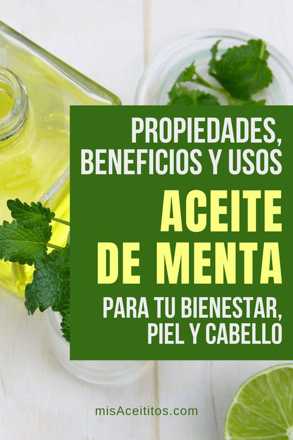 El aceite de menta es un remedio todoterreno. Con esta guía conocerás todas sus propiedades, beneficios y usos para mejorar tu bienestar, piel y cabello.