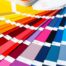 Esquemas de colores en una paleta de colores simple.