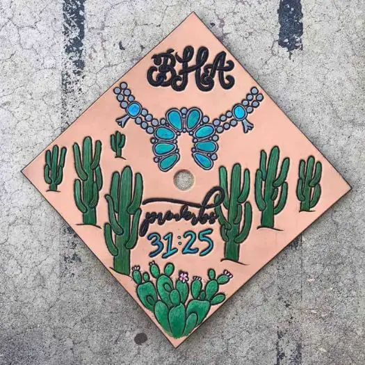 Gorra de Graduación de Cactus