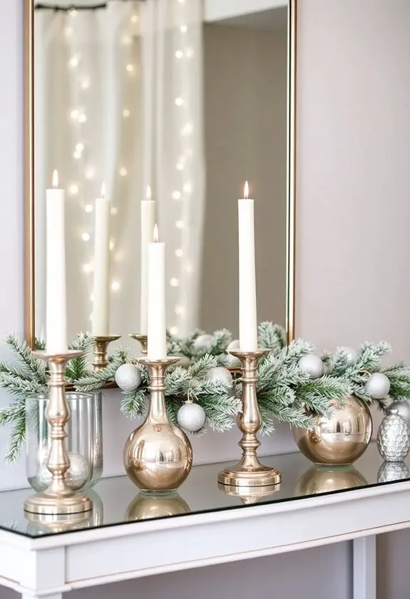 winter wonderland of mirrors
