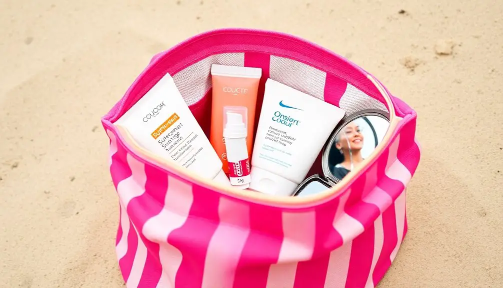 bolsa de playa elementos esenciales de belleza