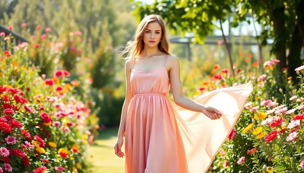 vestidos de satén de verano sin esfuerzo