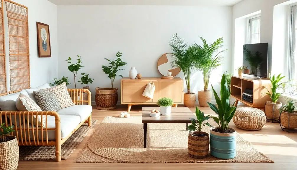 materiales naturales sostenibles para decoración