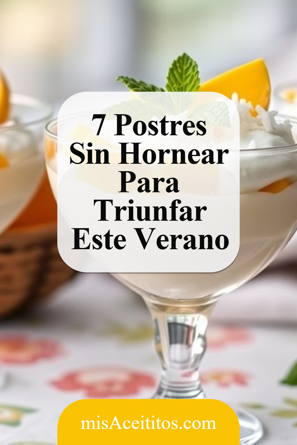 Recetas Fáciles De Postres Fríos Para El Verano