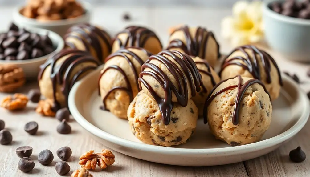 masa de galleta sin hornear trufas