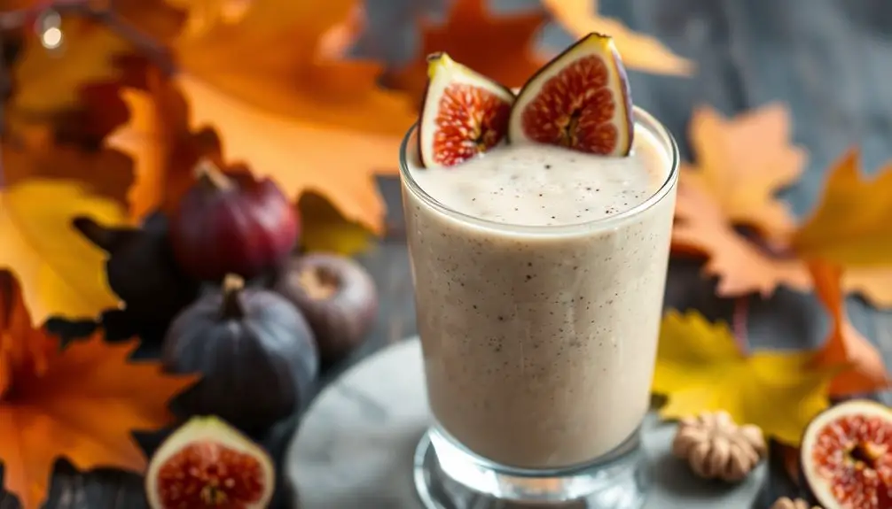 batido de higo y nuez