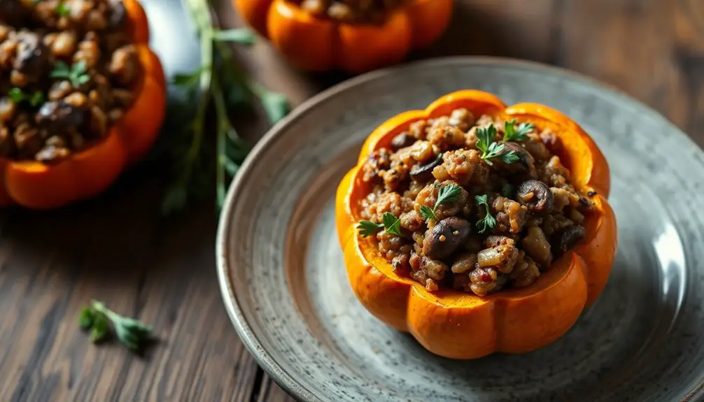 receta de mini calabazas rellenas